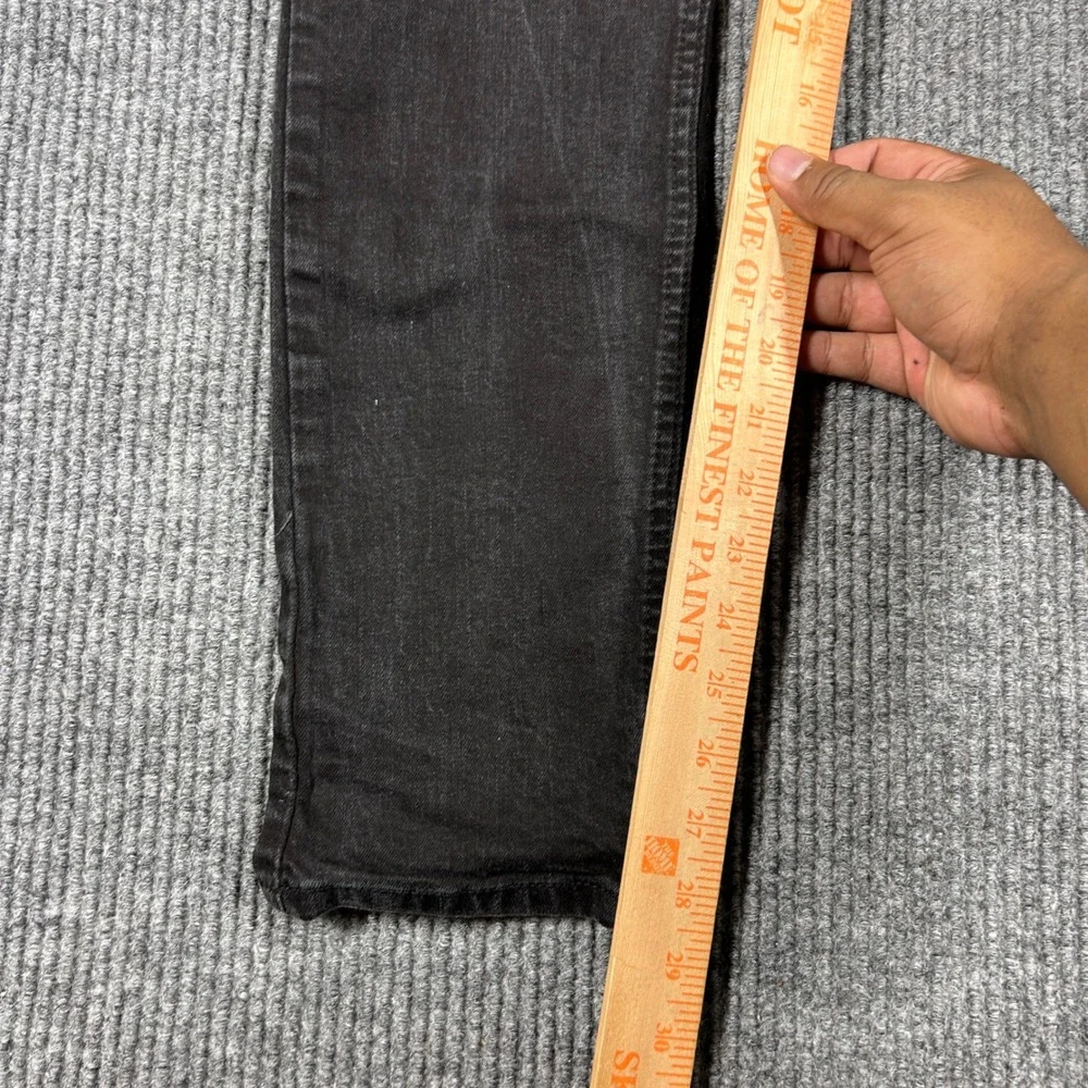 Levis 511 Slim Fit Jeans Mens W34 L32 Black Denim 04511-2391 Waterless